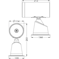 Projecteur inox 100 W*Osculati Discount