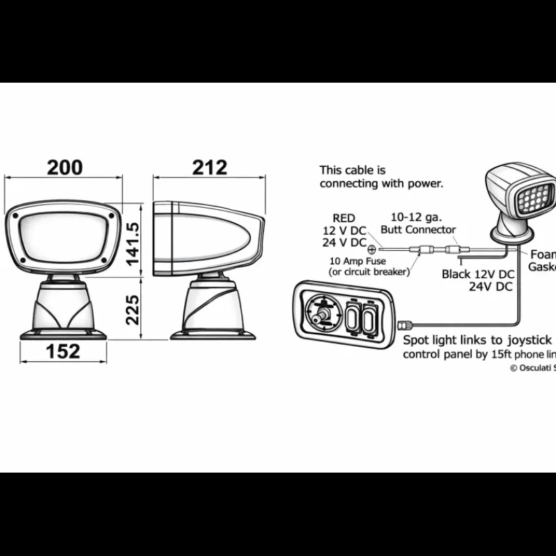 New Projecteur LED Aldebaran Combo Eclairage & Lampe·Projecteur De Route