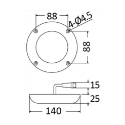 Projecteur sous-marin 12 x 3 W*Osculati Online
