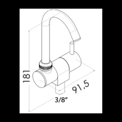 Robinet orientable Slim eau froide*Osculati Best
