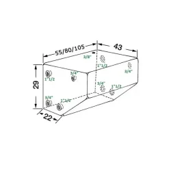 Discount Réservoir eaux noires avec rétreint Wc À Bord·Réservoirs Eaux Noires