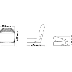 Sale Siège rabattable blanc Poste De Pilotage·Siège & Fauteuil Pilote