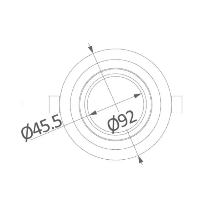 Hot Spot à encastrer LED orientable ø 92 mm Eclairage & Lampe·Spot Et Plafonnier|Eclairage & Lampe·Plafonnier Et Spot