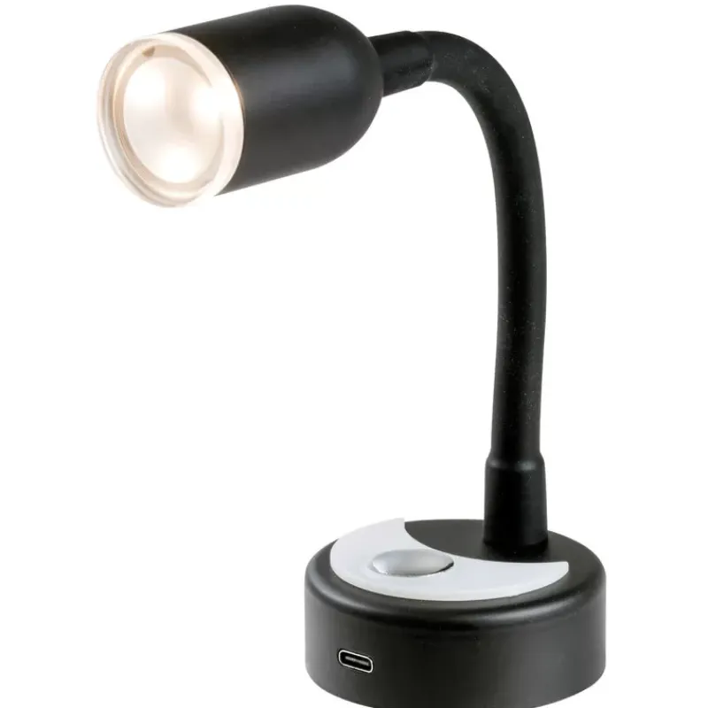 Spot LED Articulé + USB-C noir*Osculati