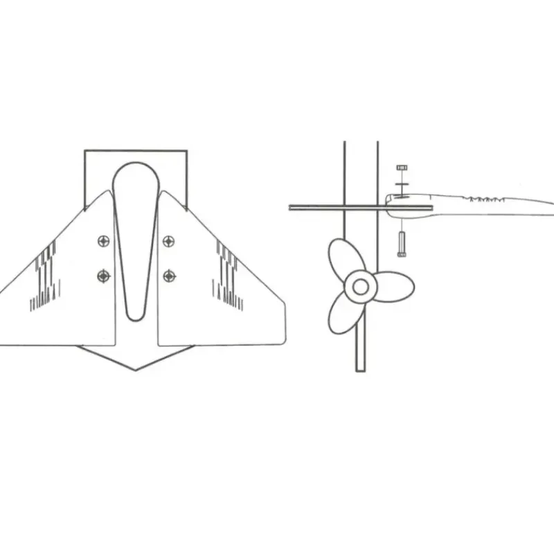Stabilisateur hydrofoil moteur HB | jusqu'à 50cv*Osculati Best