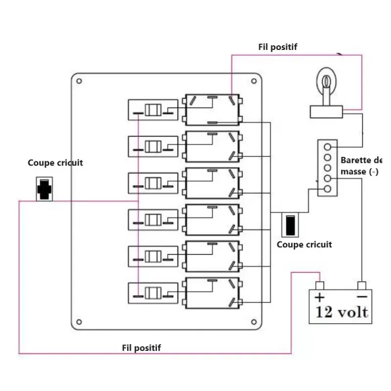 Clearance Tableau électrique alu 6 interrupteurs Distribution & Protection·Tableau Électrique|Distribution & Protection·Tableau Électrique