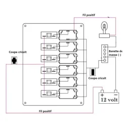 Tableau électrique alu 7 interrupteurs*Osculati Outlet