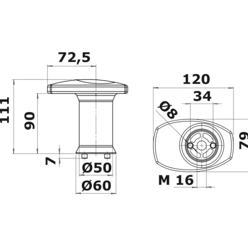 Taquet chaumard modulable*Osculati