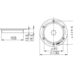 Trappe ronde inox*Osculati Outlet