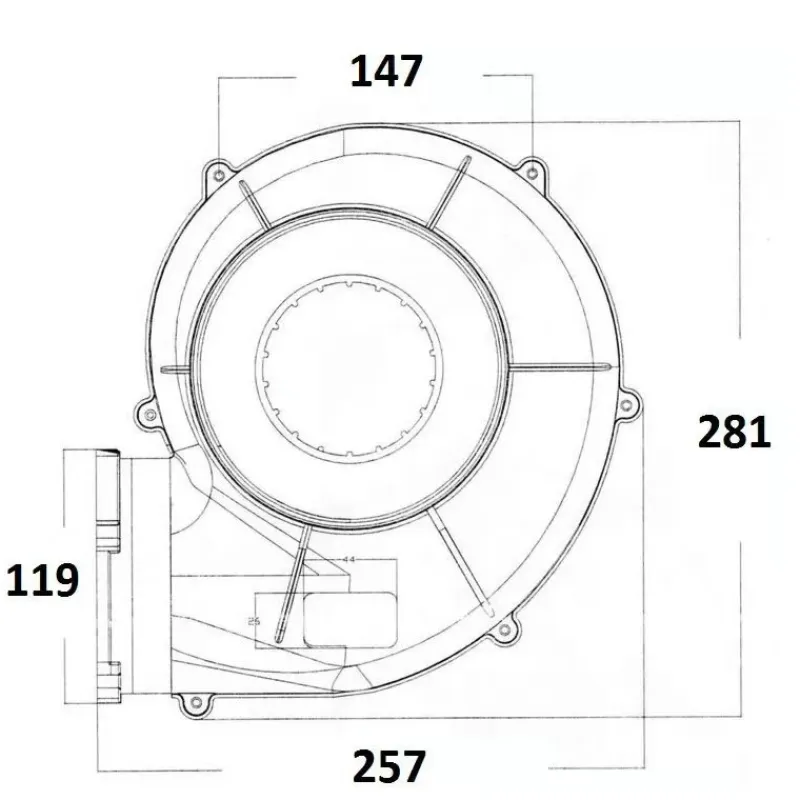 Ventilateur centrifuge de paroi*Osculati Online
