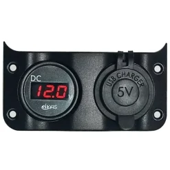 Wave design voltmètre + 2 x USB*Osculati Outlet