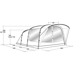 Outlet Oakwood 5 Toile De Tente Gonflable·Tente Gonflable 5 Personnes