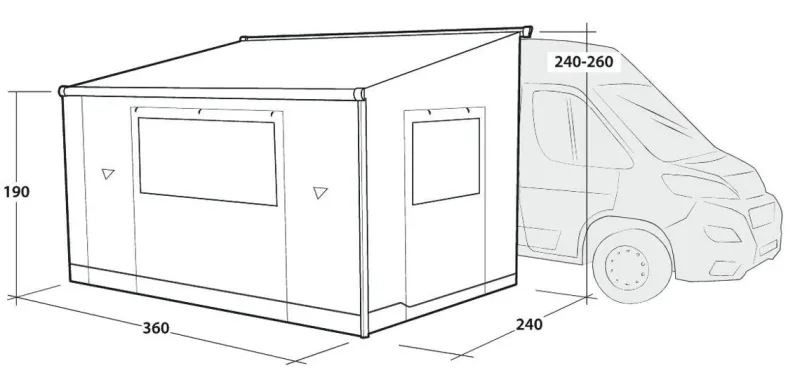 Sideroads awning rooms | Ducato*Outwell Discount