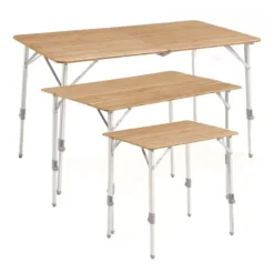 Clearance Table pliante plateau plein bambou Custer S/M/L Mobilier De Camping·Table De Camping|Mobilier De Plein Air·Table