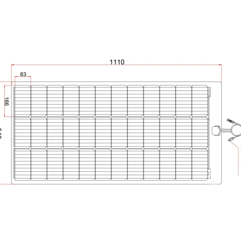 Panneau solaire souple PERC Flex 115 W | Connexion MC4*Energie Mobile Sale