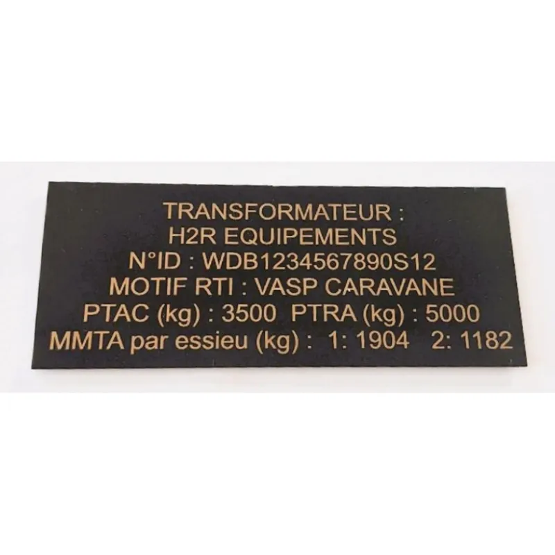 Plaque de transformation VASP | Aluminium*H2R Discount