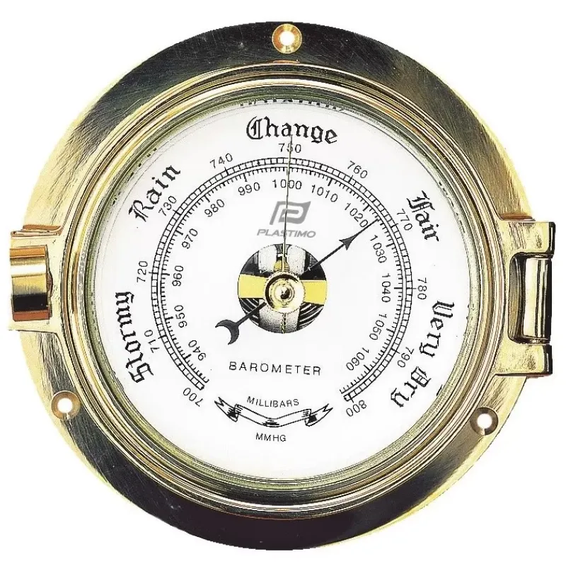 Clearance Baromètre 4" | Laiton massif Instrument Météo·Baromètre, Thermomètre & Hygromètre