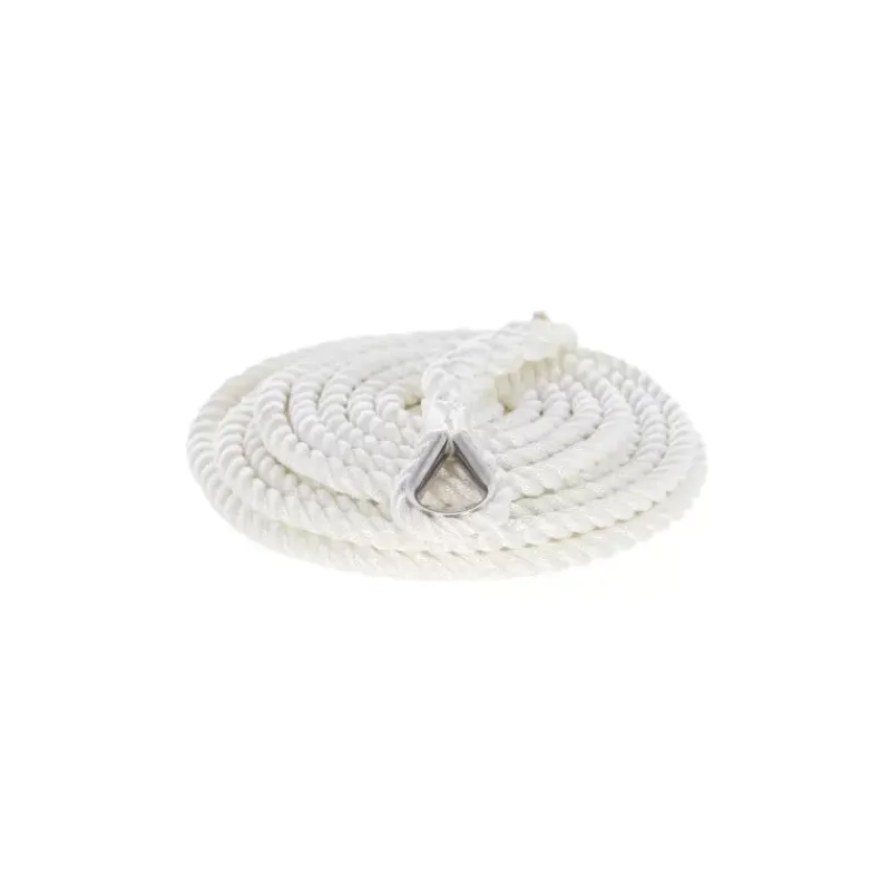 Sale Bosse de mouillage épissée / cossée | Blanc Cordage·Amarre & Bout D'Amarrage