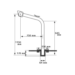 Outlet Bossoirs pivotants 160 kg Equipement De Pont·Mât De Charge & Bossoir