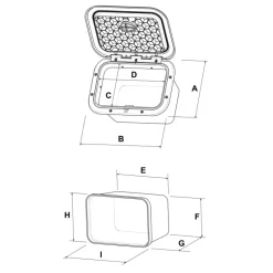 Coffre de rangement noir*Plastimo Clearance