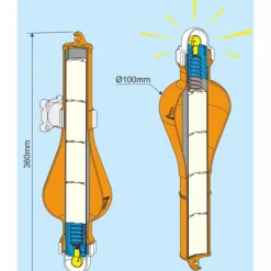 Feu flottant avec support*Plastimo Outlet