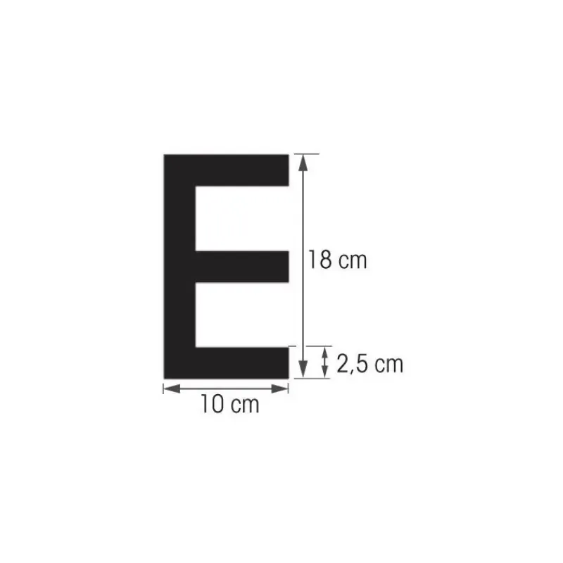Lettre blanche 180 mm coque dure*Plastimo Hot