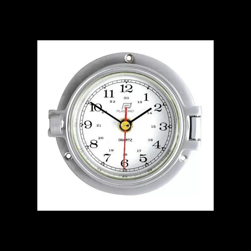 Best Montre 4" Chromé mat Instrument Météo·Pendule & Horloge