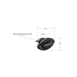 New Nable polyamide noire Annexe & Barque·Accessoires Annexe & Pneumatique|Accastillage De Pont·Nable
