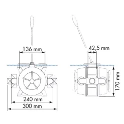 Pompe de cale double effet*Plastimo Hot