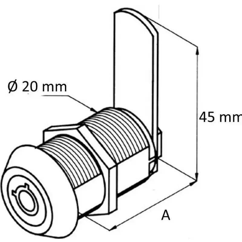 Serrure batteuse inox*Plastimo New