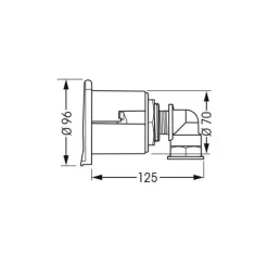 Sortie d'eau EZ Water Rond*Plastimo New