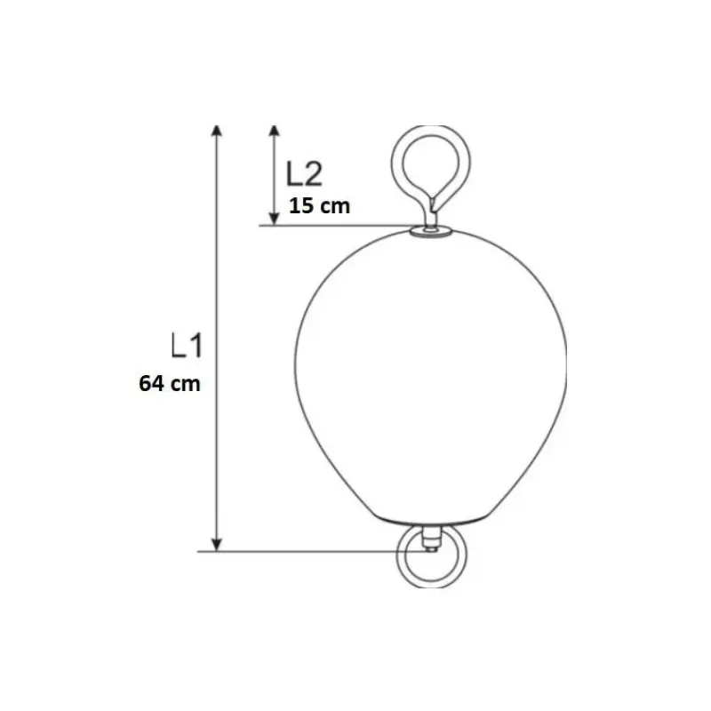 Bouée de mouillage à tige | ø 385 mm*Polyform AS Best