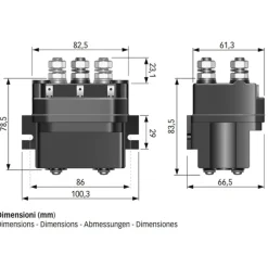 Clearance Relais T6315-24 V 3500 W | 3 pôles Guindeau·Commande & Relais