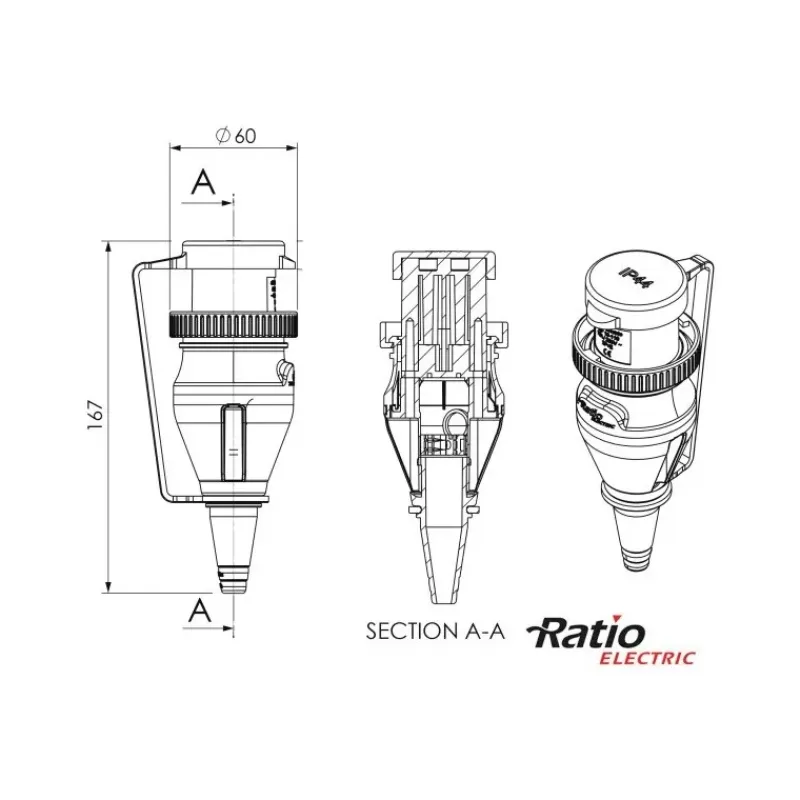 RATIO MP16-110 prise femelle*RATIO Electric Sale
