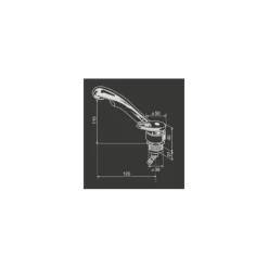 REICH Robinet mitigeur Twist | Raccords cannelés*REICH Water Solutions Hot