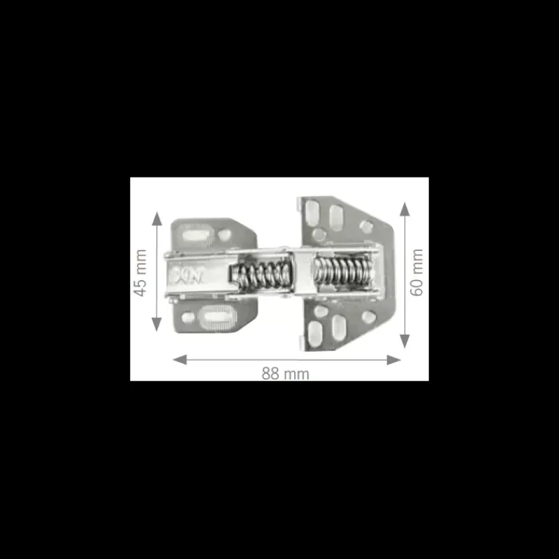 Charnière à rappel freinée x 2*Reimo New