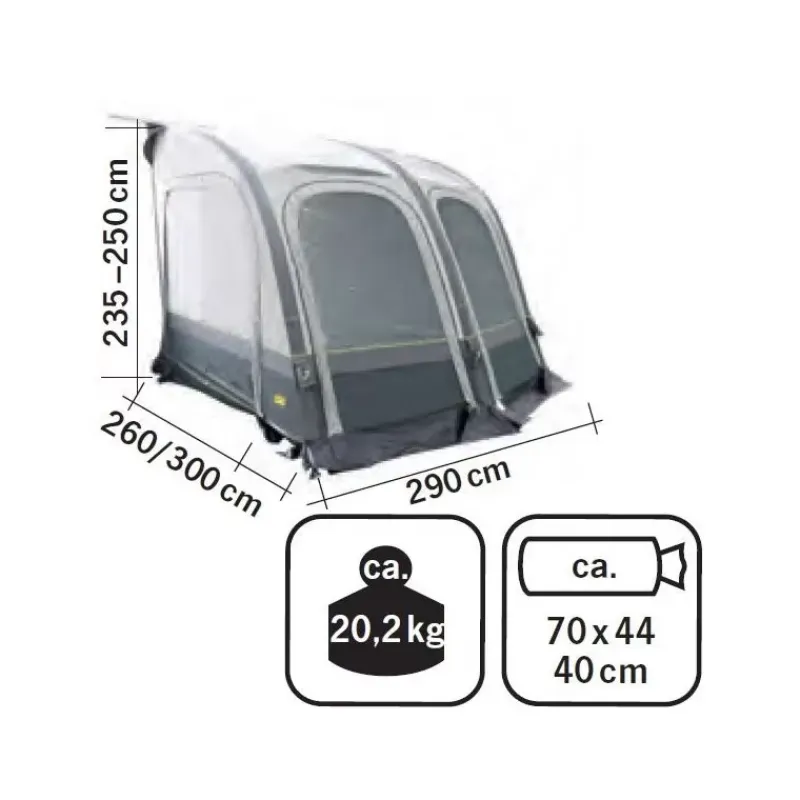 Hot REIMO Marina Air 290 Auvent & Sas·Auvent Pour Caravane