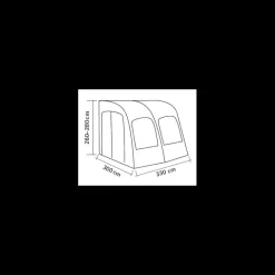 Best REIMO Marina Air High 330 Auvent & Sas·Auvent & Extension Latérale Fourgon Aménagé