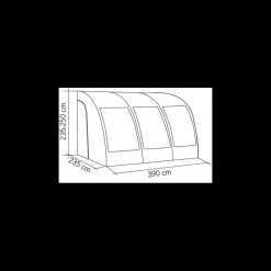 Outlet REIMO Rimini Air II Auvent & Sas·Auvent Pour Caravane