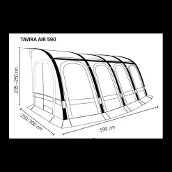 Clearance REIMO TENT Auvent Tavira Air 590 Auvent & Sas·Auvent Pour Caravane