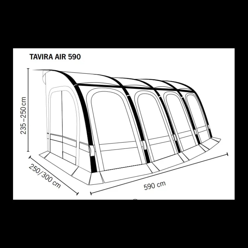 Clearance REIMO TENT Auvent Tavira Air 590 Auvent & Sas·Auvent Pour Caravane