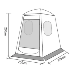 Hot REIMO TENT Upgrade Dome Premium double porte | VW T5 / T6 / T6.1 Auvent & Sas·Sas Arrière Fourgon Aménagé