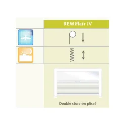 Remiflair IV | Baie cadre alu Rideau Isolant, Volet & Moustiquaire·Volet, Rideau Occultant & Cassette