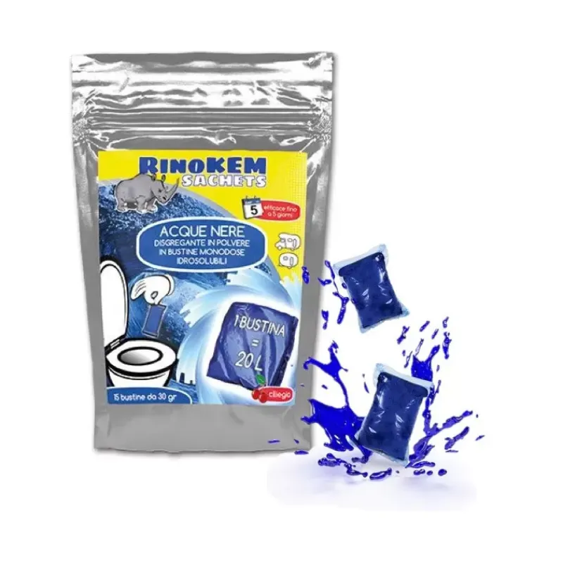 Best RINO RinoKem dosettes WC chimique x15 Wc & Sanitaires·Produit Pour Wc|Wc À Bord·Produit Entretien Wc