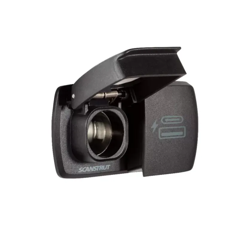 Hot Flip Pro Duo Prise USB-A / USB-C et allume-cigare étanche Distribution & Protection·Prise Et Fiche Dc (Allume Cigare, 12V, Usb...)|Distribution & Protection·Fiche Et Prise Dc (Allume Cigare, 12V, Usb...)