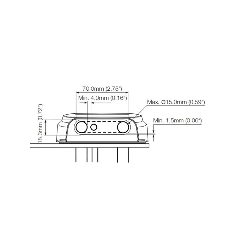 Passe câble DS-H-Multi-BLK Horizontal*Scanstrut