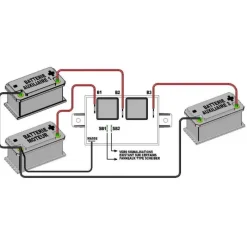 Coupleur séparateur 3 batteries*Scheiber Outlet
