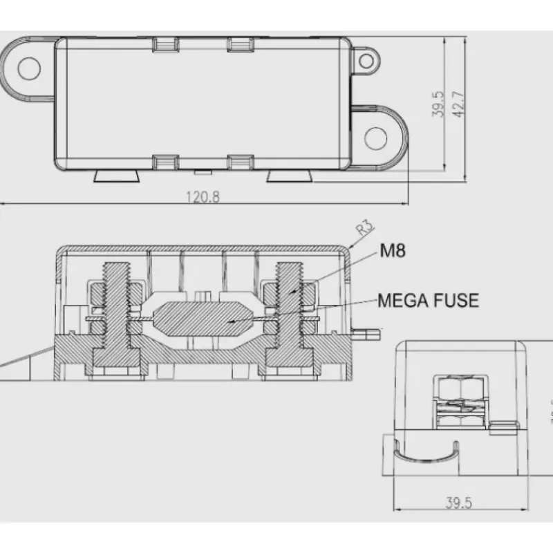 Porte fusible Mega*SCI Clearance