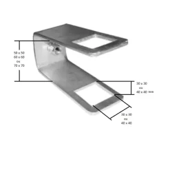 Clearance Etrier de châssis pour balancier & chandelle Matériel De Remorque·Rouleau & Galet
