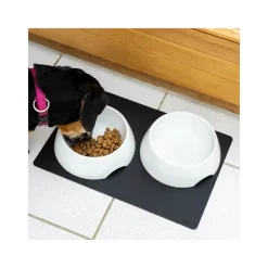 Gamelles magnétiques en porcelaine avec tapis Chiens & Animaux|Vie En Plein Air·Pour Le Chien